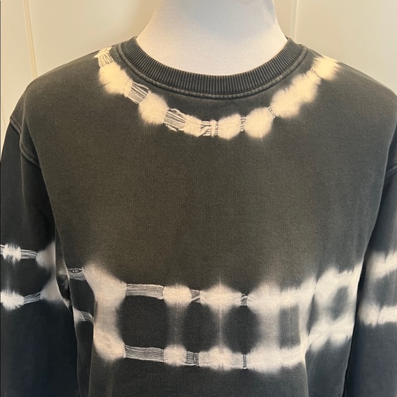 Zara Black and White Crewneck Sweatshirt Size S - Picture 3 of 8